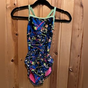 Dolfin Uglies girls training one-piece swimsuit, size 32